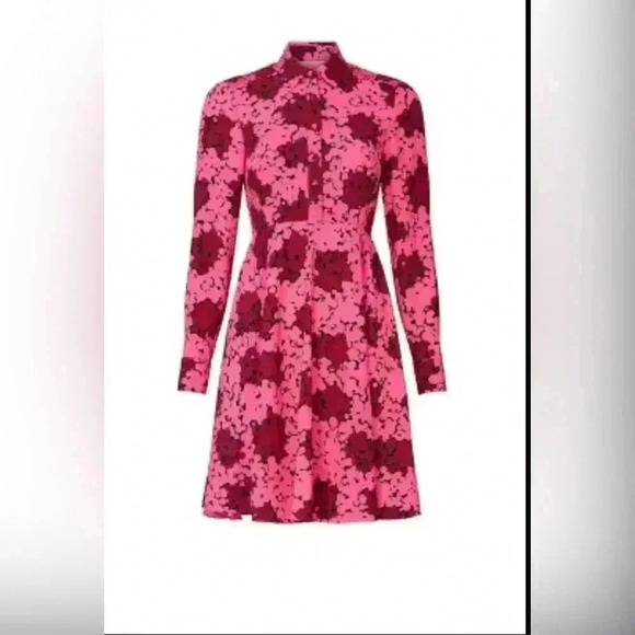 Kate Bubble Dot Smocked Dress Rhubarb Jam Dress‎ - Picture 2 of 9